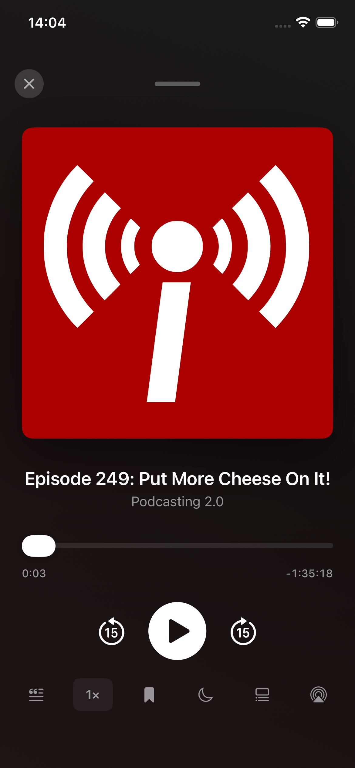 Podcast player